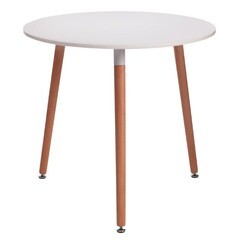 Стол кухонный круглый d0,8 м белый Mars (15186)