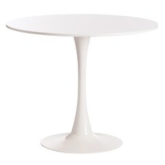 Изображение товара Стол кухонный круглый d0,9 м белый Tulip (14105)