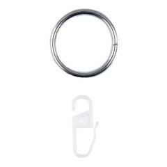 Кольцо с крючком d 20 мм сталь 10 шт. - фото 2