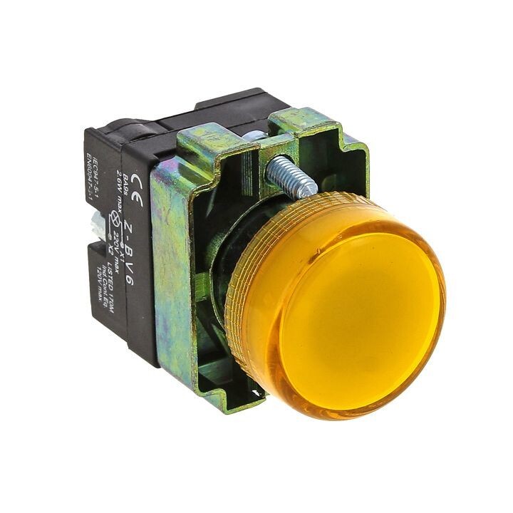 Изображение товара Лампа сигнальная EKF PROxima BV65 230 В IP54 желтая (xb2-bv65)