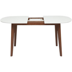 Стол кухонный раздвижной овальный 1,2х0,8 м белый/коричневый Bosco (11258) - фото 3