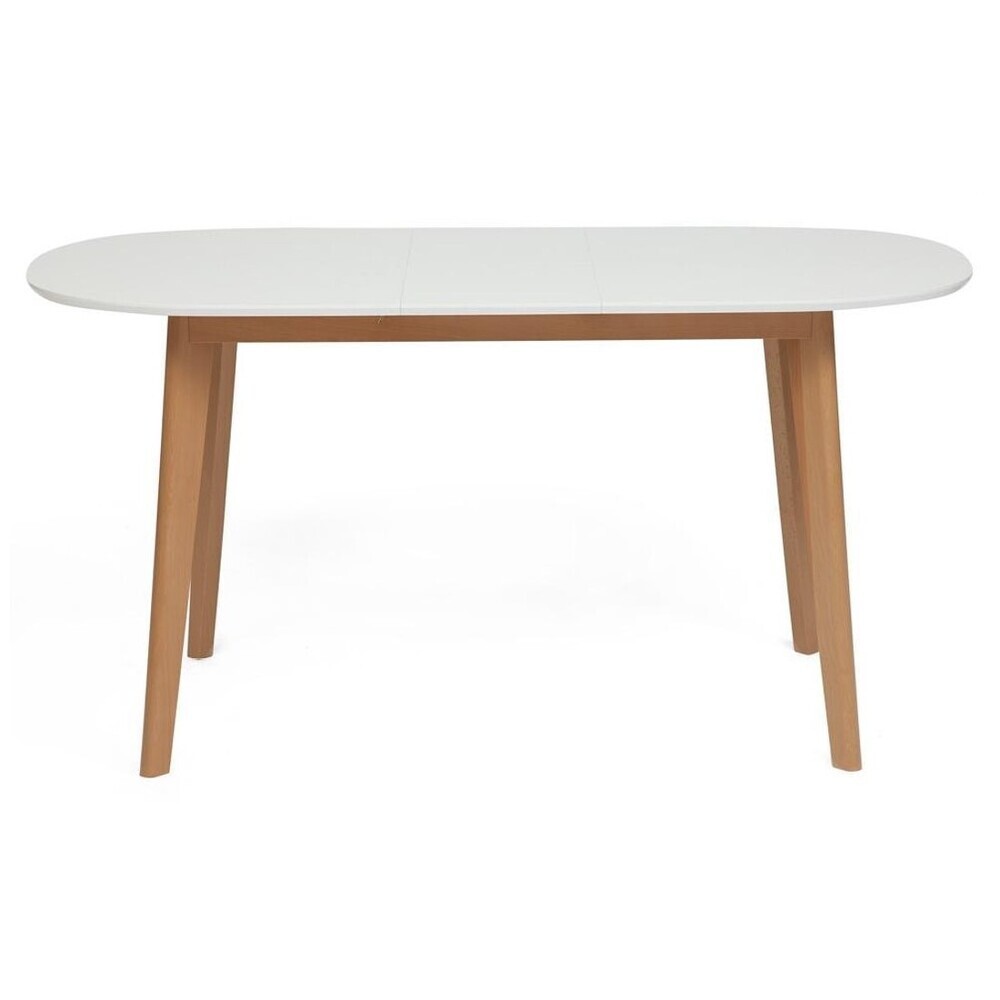 Изображение товара Элегантный раздвижной овальный кухонный стол Bosco 1,2х0,8 м белый