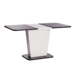 Стол кухонный раздвижной прямоугольный 1,1х0,69 м мрамор бело-черный Gent (19267) - фото 5