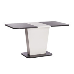 Стол кухонный раздвижной прямоугольный 1,1х0,69 м мрамор бело-черный Gent (19267) - фото 3