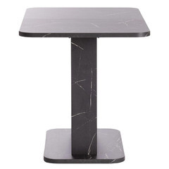 Стол кухонный раздвижной прямоугольный 1,05х0,69 м мрамор блэк роял Smart (19264) - фото 5