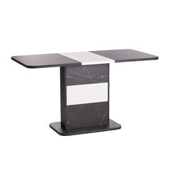 Стол кухонный раздвижной прямоугольный 1,05х0,69 м мрамор блэк роял Smart (19264) - фото 4