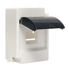 Щит распределительный навесной EKF PROxima КМПН 1/4 пластиковый IP30 140х100х65 мм 4 модуля прозрачная дверь светло-серый - фото 8