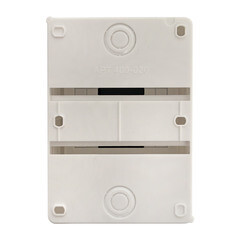 Щит распределительный навесной EKF PROxima КМПН 1/4 пластиковый IP30 140х100х65 мм 4 модуля прозрачная дверь светло-серый - фото 3