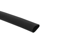 Трубка термоусадочная EKF PROxima ТУТк 24/6 мм 1 м черная (10 шт.) - фото 1