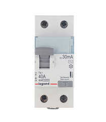 Изображение товара УЗО Legrand TX3 40А 1P+N тип AC 30 мА 10 кА (403001)