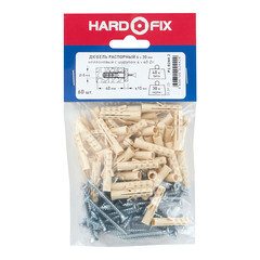 Дюбель распорный Hard-Fix 6x30 мм нейлон с шурупом (60 шт.) - фото 4