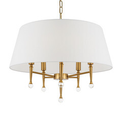 Люстра потолочная Freya Rosemary E14 200 Вт 13,33 кв.м (FR5190PL-05BS3) - фото 2