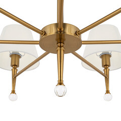 Люстра потолочная Freya Rosemary E14 280 Вт 18,66 кв.м (FR5190PL-07BS1) - фото 3