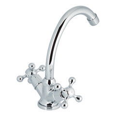 Смеситель для раковины Milardo Duplex двухвентильный с поворотным изливом хром (DUPSB00M01) - фото 6