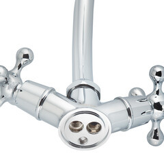 Смеситель для раковины Milardo Duplex двухвентильный с поворотным изливом хром (DUPSB00M01) - фото 4