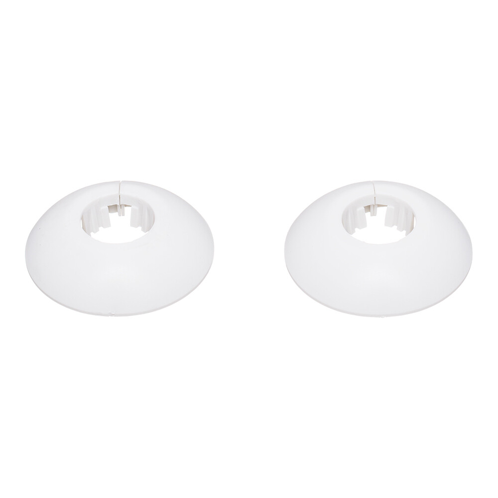 Изображение товара Обвод для труб ПВХ 22 мм белый матовый декоративный 2 шт.