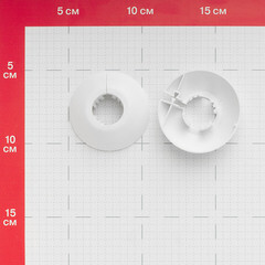 Обвод для труб ПВХ декоративный 22 мм белый матовый (2 шт.) - фото 2