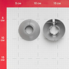 Обвод для труб ПВХ декоративный 22 мм серый матовый (2 шт.) - фото 2