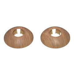 Обвод для труб ПВХ декоративный 22 мм дуб обыкновенный (2 шт.) - фото 1