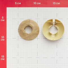 Обвод для труб ПВХ декоративный 22 мм дуб обыкновенный (2 шт.) - фото 2