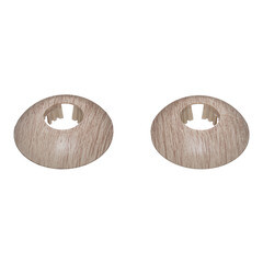 Изображение товара Обвод для труб ПВХ декоративный 22 мм королевский белый (2 шт.)