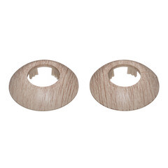 Обвод для труб ПВХ декоративный 28 мм королевский белый (2 шт.) - фото 1