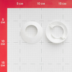 Обвод для труб ПВХ декоративный Salag Lima 29 мм белый (2 шт.) - фото 3