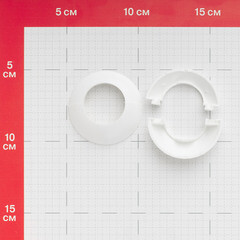 Обвод для труб ПВХ декоративный Salag Lima 29 мм белый (2 шт.) - фото 2