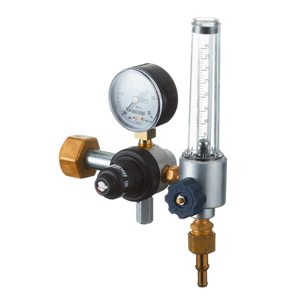Изображение товара Регулятор давления газа аргоновый Redius АР-40-КР1-м-Р1 с ротаметром