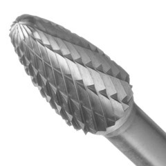 Борфреза сфероконическая Debever DF 1020/6 D/C по металлу d10 мм твердосплавная - фото 2