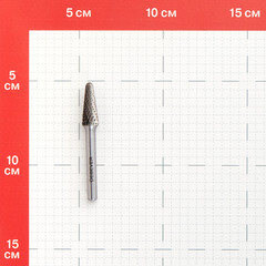 Борфреза коническая Debever DL 1025/6 D/C по металлу d10 мм твердосплавная - фото 2