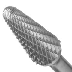 Борфреза коническая Debever DL 1228/6 D/C по металлу d12 мм твердосплавная - фото 2