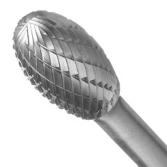 Борфреза овальная Debever DE 1222/6 D/C по металлу d12 мм твердосплавная - фото 4