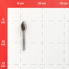 Борфреза овальная Debever DE 1222/6 D/C по металлу d12 мм твердосплавная - фото 3