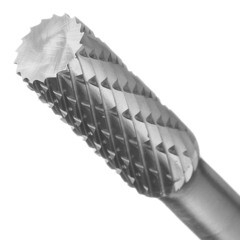 Борфреза цилиндрическая Debever DA 0820/6 D/C по металлу d8 мм твердосплавная - фото 4