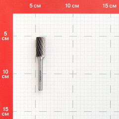 Борфреза цилиндрическая Debever DA 1225/6 D/C по металлу d12 мм твердосплавная - фото 2