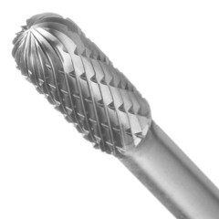 Борфреза сфероцилиндрическая Debever DC 0820/6 D/C по металлу d8 мм твердосплавная - фото 4