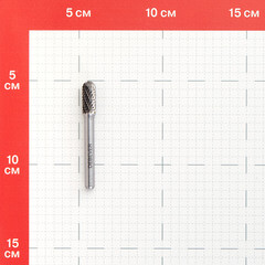 Борфреза сфероцилиндрическая Debever DC 0820/6 D/C по металлу d8 мм твердосплавная - фото 2