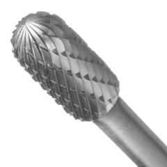 Борфреза сфероцилиндрическая Debever DC 1020/6 D/C по металлу d10 мм твердосплавная - фото 4