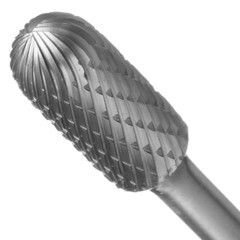 Борфреза сфероцилиндрическая Debever DC 1225/6 D/C по металлу d12 мм твердосплавная - фото 2