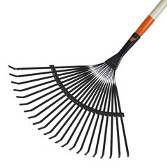 Грабли веерные Plantic Terra металлические для уборки листьев и травы 22 зуба 1400 мм - фото 5