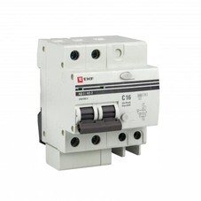 Автомат дифференциальный EKF PROxima АД-2 S 50А 1P+N тип AC 100 мА 6 кА (DA2-6-50-100S-pro)