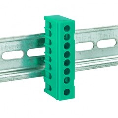 Шина нулевая в изолированном корпусе на DIN-рейку EKF PROxima 6х9 мм 8 отверстий зеленая (20 шт.) (sn0-63-8-ig) - фото 6