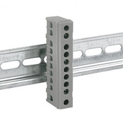 Шина нулевая в изолированном корпусе на DIN-рейку EKF PROxima 6х9 мм 10 отверстий серая (20 шт.) (sn0-63-10-is) - фото 5