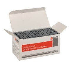 Шина нулевая в изолированном корпусе на DIN-рейку EKF PROxima 6х9 мм 8 отверстий серая (20 шт.) (sn0-63-8-is) - фото 2