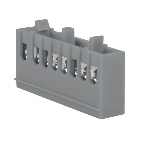 Изображение товара Шина EKF sn0-63-8-is 6x9 мм на DIN-рейку, серый корпус, 63 А