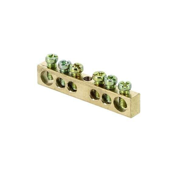 Изображение товара Шина EKF sn0-63-06 для нулевого проводника и заземления