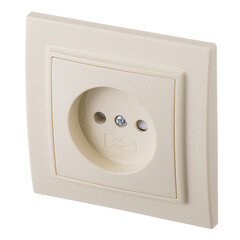 Розетка EKF Минск встраиваемая бежевая со шторками (ERR10-022-200) - фото 4