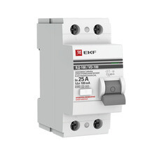 УЗО EKF PROxima ВД-100 25А 1P+N тип AC 100 мА 4,5 кА селективное (elcb-2-25-100S-em-pro)