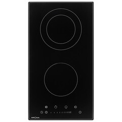 Варочная панель электрическая Krona Laurel 30 2 конфорки черная - фото 1